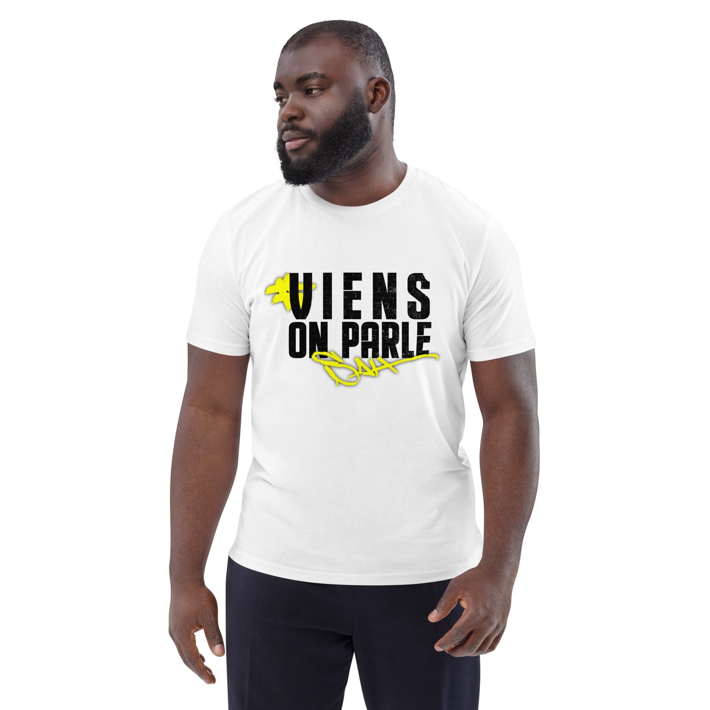 T-shirt VIENS ON PARLE SAH - unisexe en coton biologique