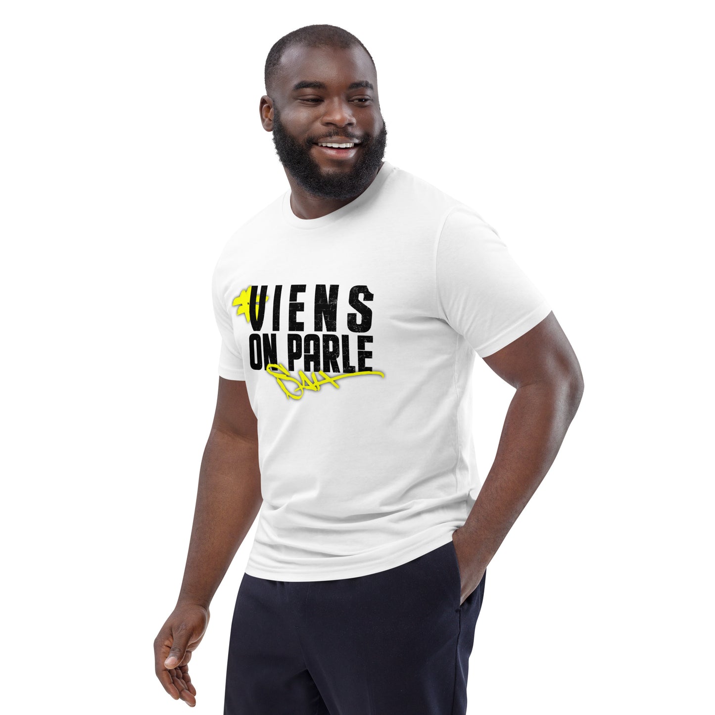 T-shirt VIENS ON PARLE SAH - unisexe en coton biologique