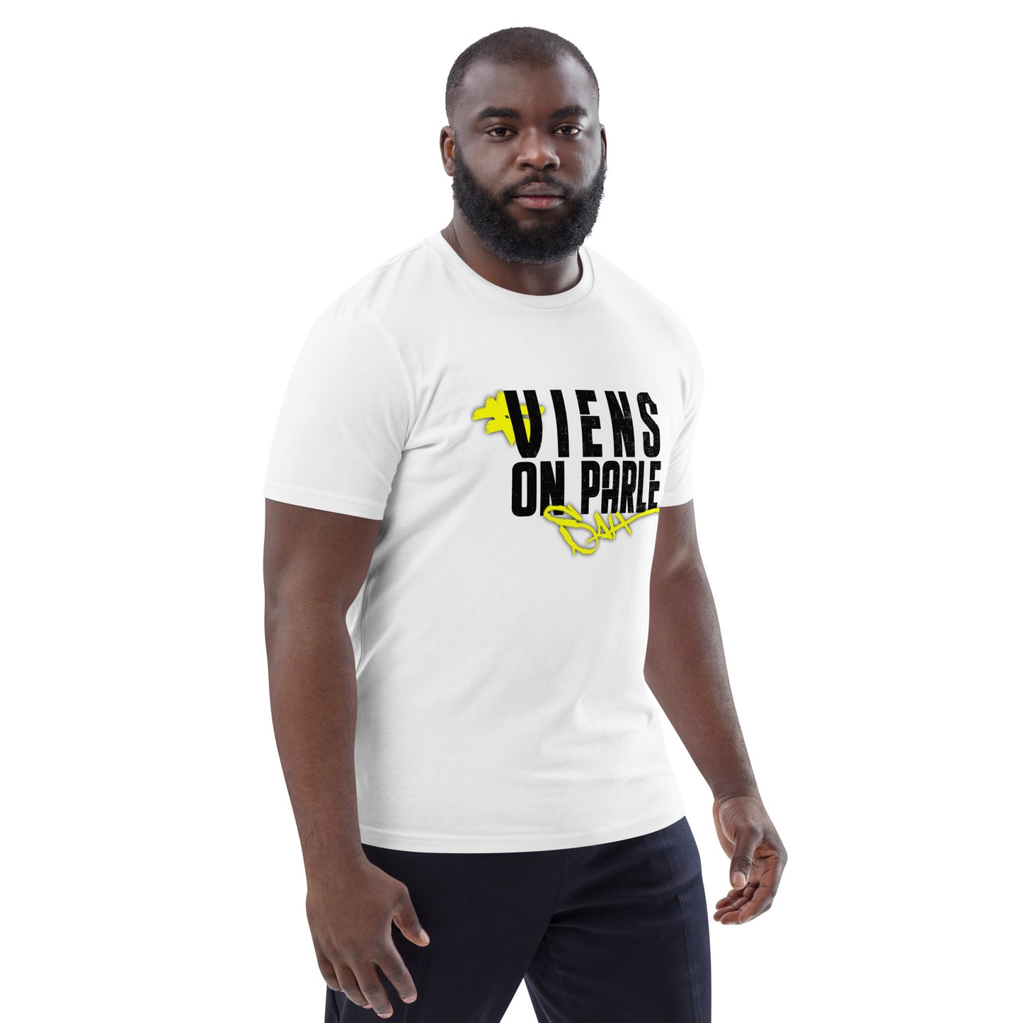 T-shirt VIENS ON PARLE SAH - unisexe en coton biologique